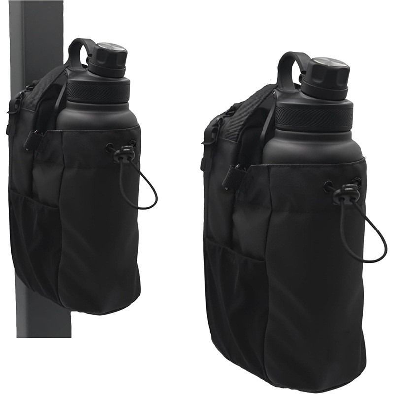 Magnetic Waist Pack With Bottle Holder – Adjustable Gym/Running/Travel Bag (PU, Waterproof, Phone/Key Storage, Multiple Colors)_voghion.com