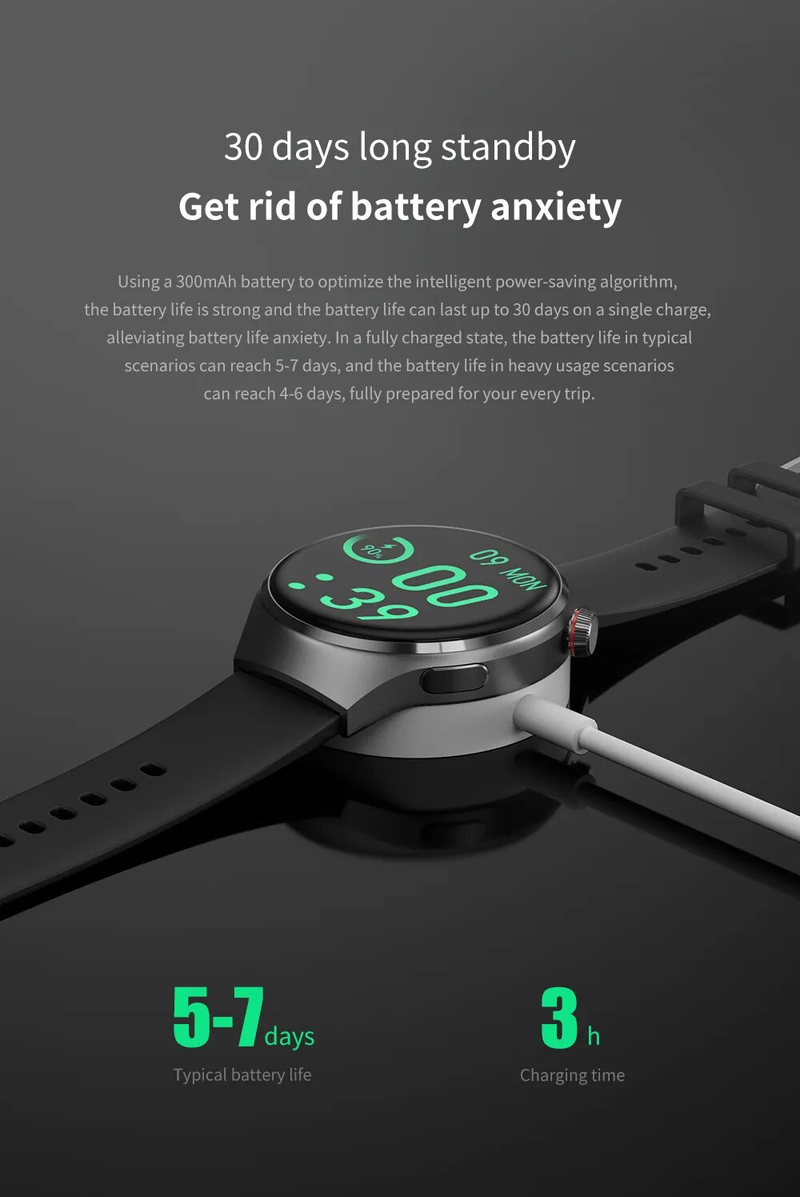 2023-as új okosórák férfi GT4 Pro 360*360 HD képernyős pulzusszám Bluetooth hívás IP68 vízálló NFC okosóra Huaweihez_voghion.com