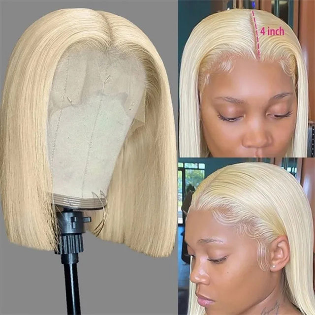 Parrucca anteriore in pizzo bordeaux 99J Parrucche per capelli umani Colorate rosse Evidenziate Marrone dritto Biondo 613 Parrucca frontale in pizzo HD Capelli umani 13x4_voghion.com