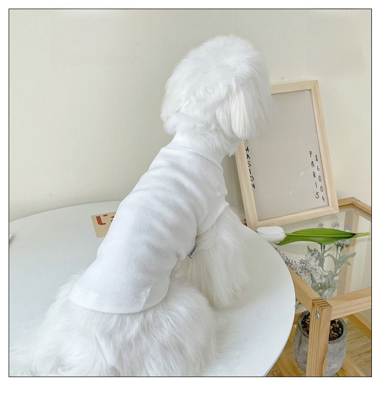 Sleeveless bottoming shirt pet puppy clothes Teddy small dog than Bear Cat home autumn and winter wholesale spring and summer_voghion.com