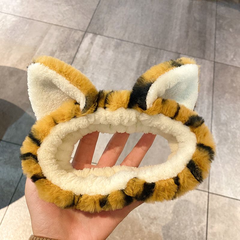 Tiger Ears Headwear Face Wash Headband Women's Cute Headband Women's Hair Set New Facial Mask Bundle Headband_voghion.com