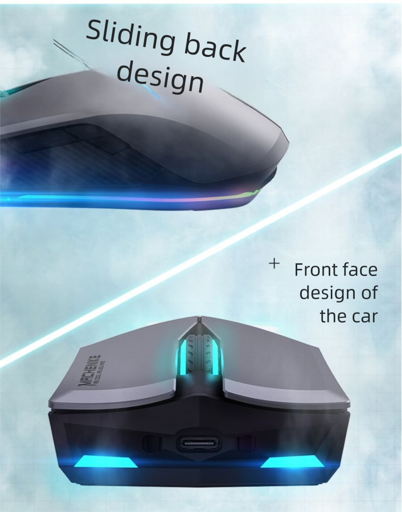 Mchanic M7 Scond Gnration Wirlss Mous Rchargabl Dsktop Computr E-sports Gaming Offic High-nd 2.4G Dual_voghion.com