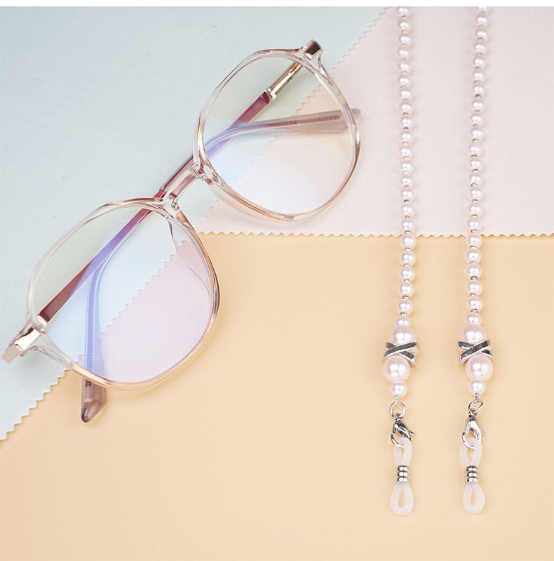 Unisex Brillenkette Perlen Brillenkette Bunte Perlenkette Sonnenbrille Dekorative Kette Brillenkette Sonnenbrille X Perlenkette_voghion.com