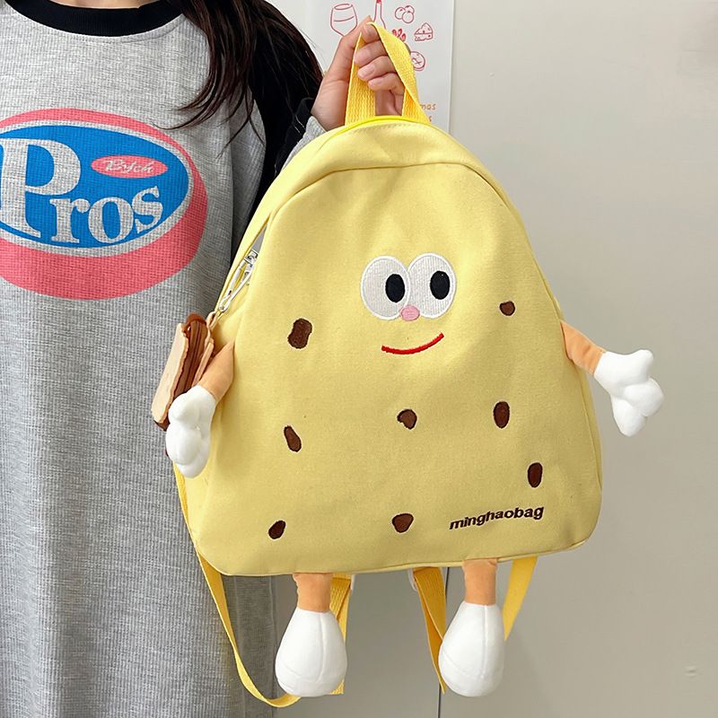 Cartone animato carino biscotto divertente morbido sorella piccolo zaino studenti zaini da viaggio giornalieri_voghion.com