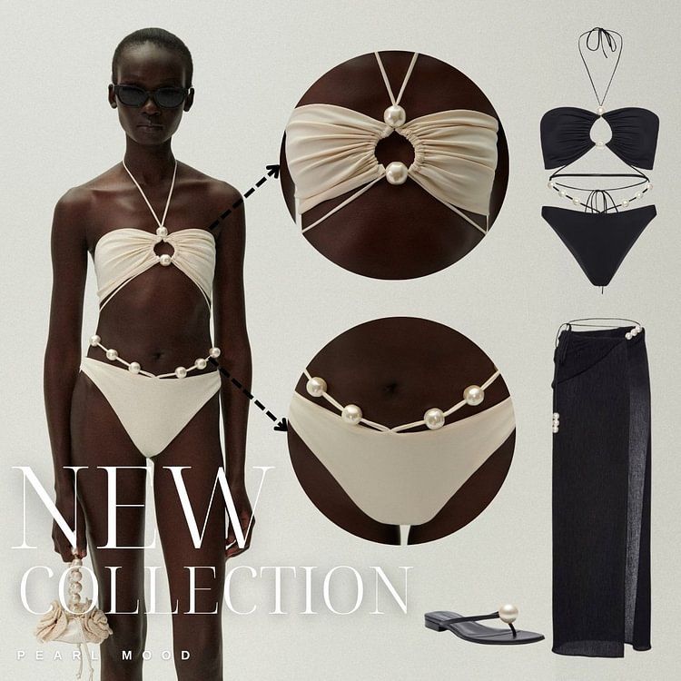 Maillot de bain trois pièces pour femme, nouvelle collection, sexy, décolleté en V, jupe portefeuille en mousseline de soie_voghion.com