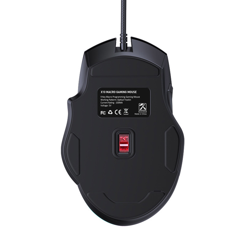 12000DPI Macro RVB Souris De Jeu 9 Touches Programmables Jeu Souris RVB Lumière Max À 6 Niveaux Pour Pc Mac Gun PUBG Ordinateur Portable_voghion.com