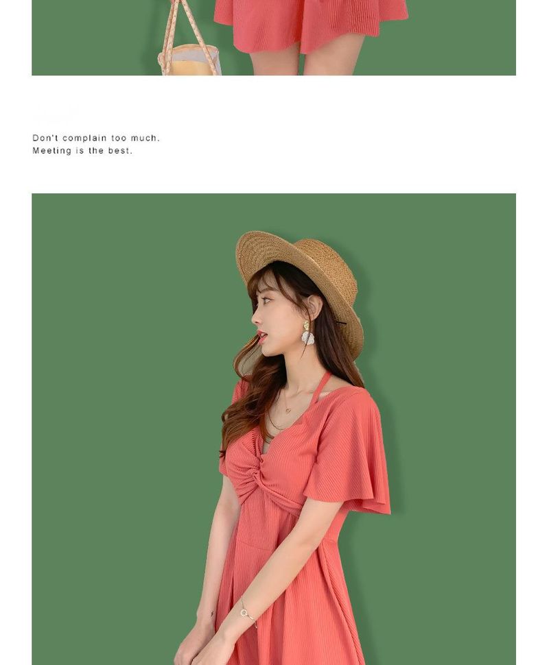 Fashion Plus Size Summer New Women's Slimming Tummy Covering Swimsuit Conservative One-Piece Ins Style Hot Spring_voghion.com