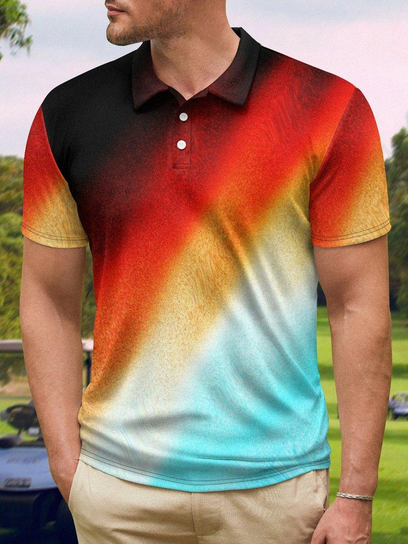 Tricou polo pentru bărbați, imprimare 3D, casual, cu mânecă scurtă, imprimare personală pe tot corpul, tricou personalizat personalizat_voghion.com