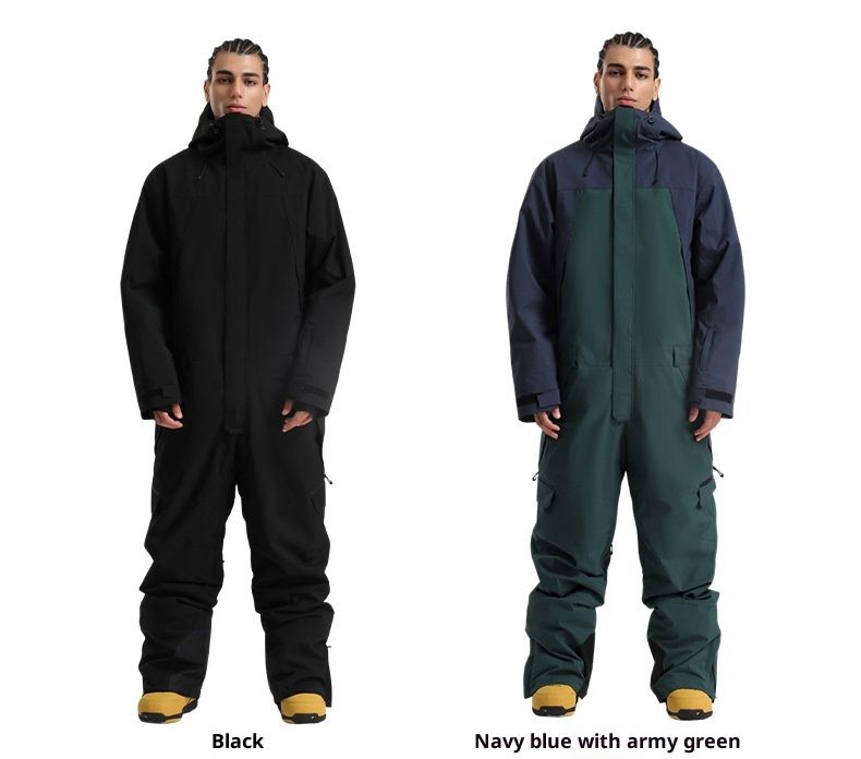 001 Winddichter, wasserdichter, atmungsaktiver, lockerer, dicker und warmer Snowboard-Einteiler für Herren_voghion.com