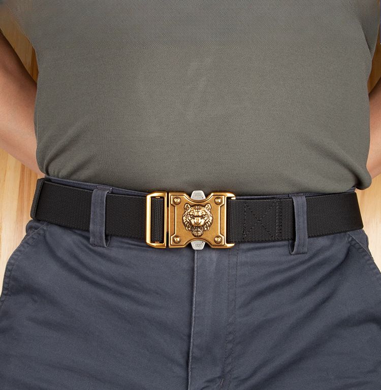 3.8Cm Spot Non-porous Belt Nylon Canvas Elastic Tactical Pair Socket Belt Trousers Belt Men's Belt_voghion.com