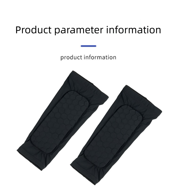 Maniche per polpacci anticollisione a nido d'ape per sport all'aria aperta, calzini da calcio, da corsa, da escursionismo, da ciclismo, attrezzatura protettiva per le gambe_voghion.com