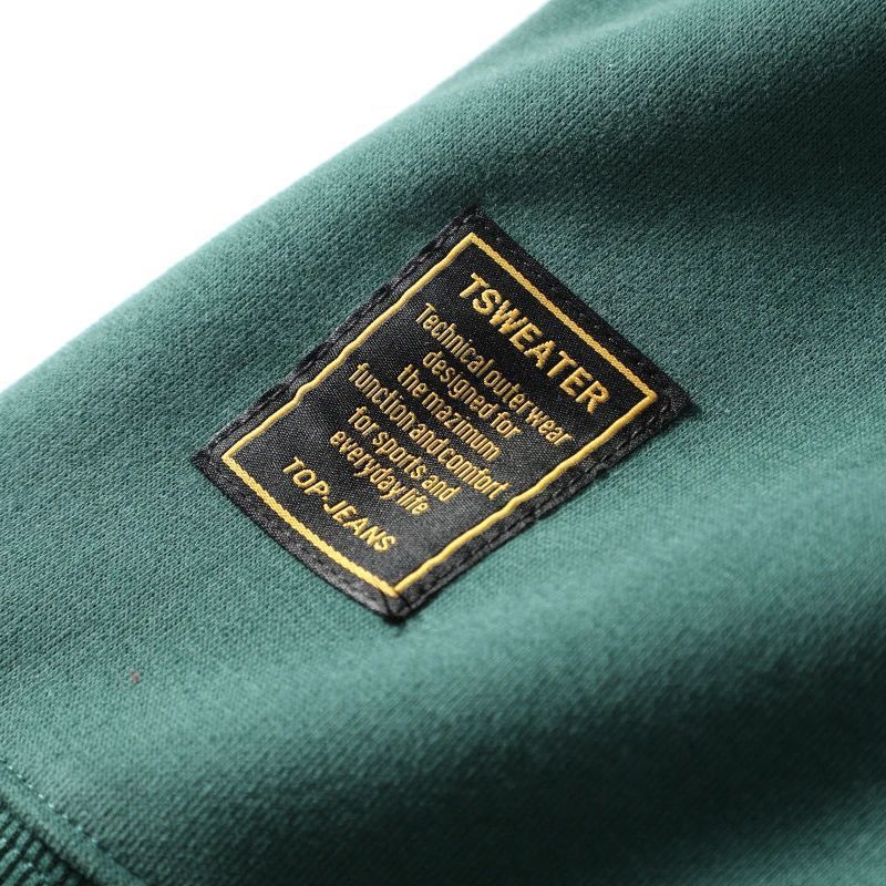 Men's Clothing 350g cotton composite milk silk retro versile loose round neck pullover sports casual sweer couple_voghion.com