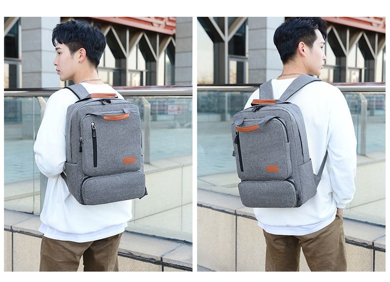 Set di borse da uomo, zaino portatile da 1 pollice, grande capacità, zaino portatile per studenti, borsa per computer multifunzionale da uomo, tre pezzi_voghion.com