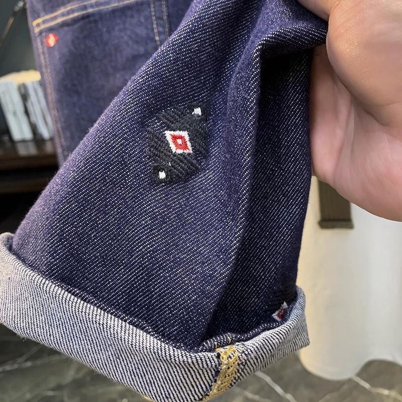 Pantaloncini casual di lusso leggeri di alta qualità, alla moda, versatili, sottili ed elastici, ricamati, da uomo_voghion.com