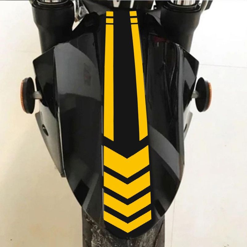 Motorcycle Mudguard, Body Reflective Arrow Line Warning Sticker, Electric Car A313_voghion.com
