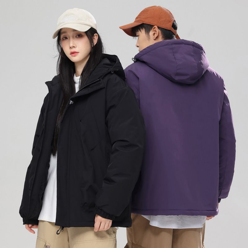 Giacca da lavoro trapuntata in stile americano da uomo, antivento, impermeabile, autunno inverno, alla moda, foderata in pile, spessa_voghion.com