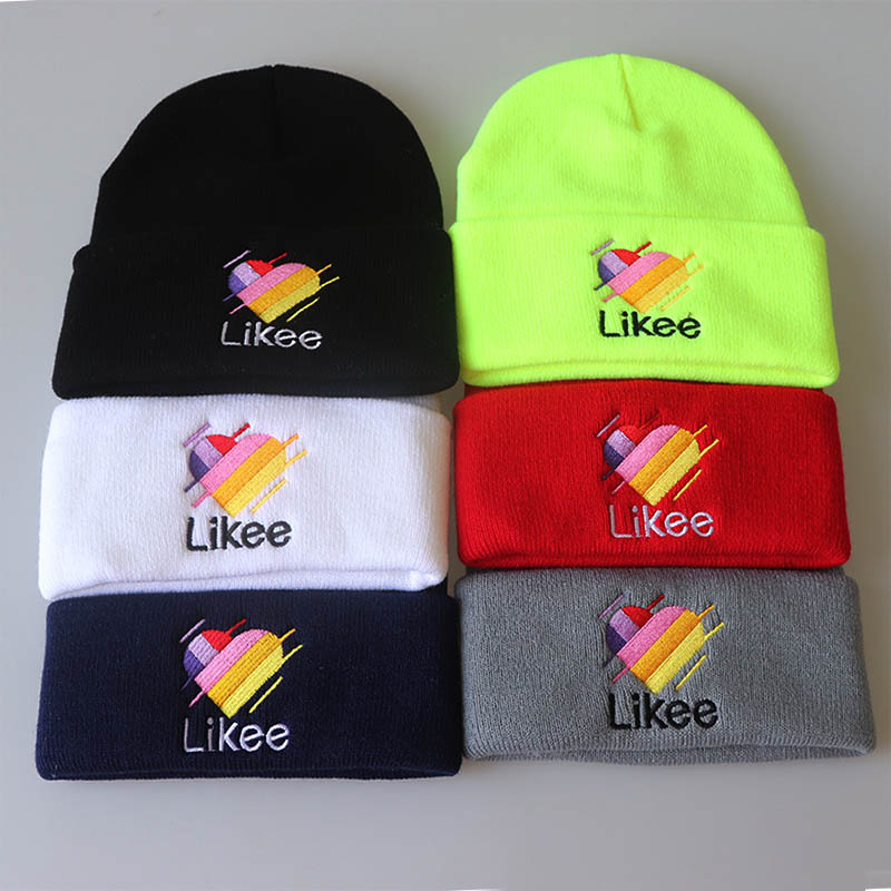 Nouveau chaud comme chapeau tricoté brodé avec des lettres barbelées couverture chaude hip hop chapeau laine chapeau marchandises_voghion.com