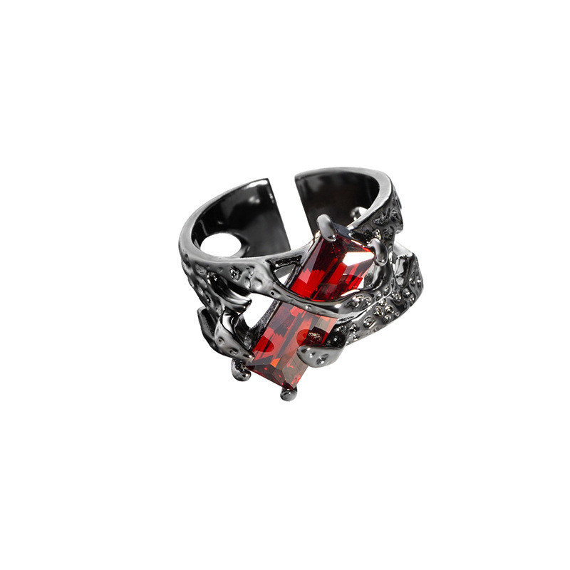 2025 Fashion Style New 2024, black punk nail, grape, rope, red bag, hollow, unisex, couple ring, men's and women's jewelry, gift_voghion.com
