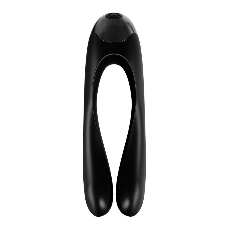 Vibratore da dito Satisfyer Candy Cane - Nero_voghion.com
