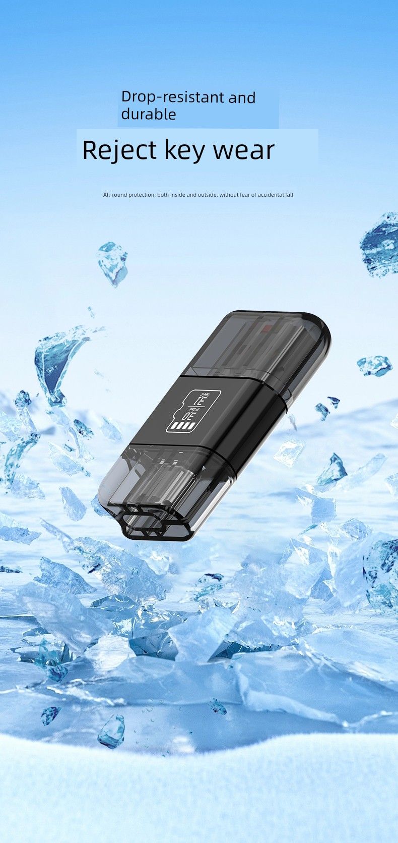 Mobiltelefonleser SD-minnekort TF-konvertering Typec datamaskin OTG-adapter U-disk for iPhone 15 Huawei_voghion.com
