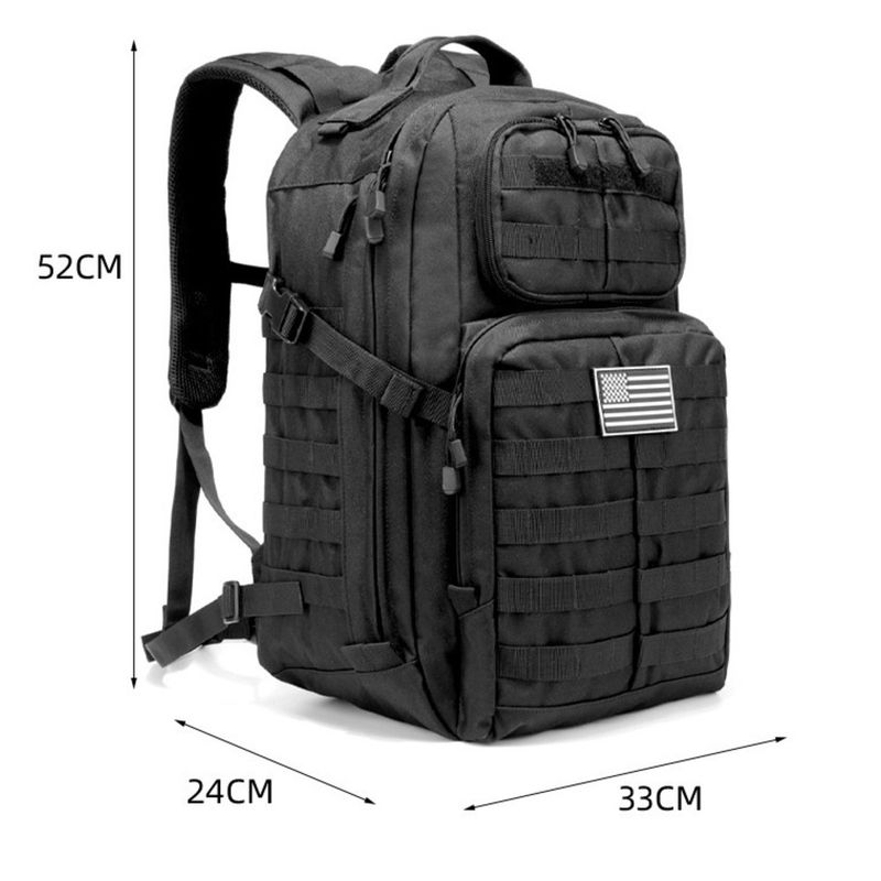 Outdoor Sports Doppelter multifunktionaler Polyester-Bergsteiger-Militär-Camouflage-Taktikrucksack_voghion.com