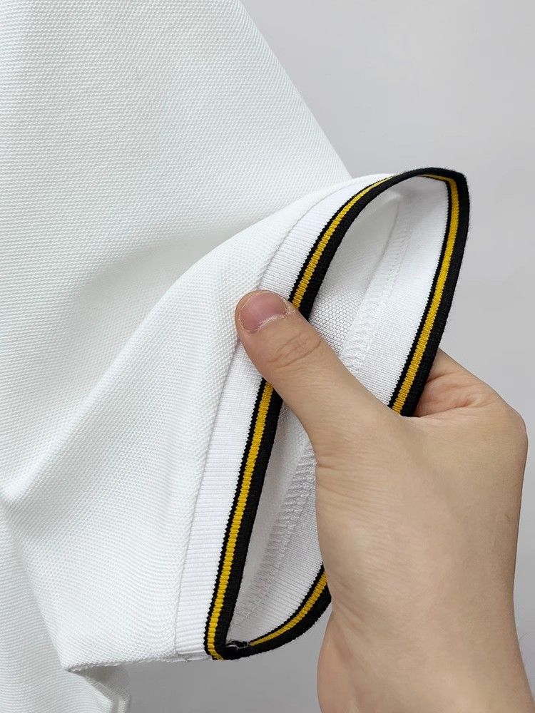 High End Brand Men's New Embroidered Short Sleeve Cotton Polo Shirt 2024 Summer Trend Casual Breathable Lapel T-Shirt Men's Wear_voghion.com