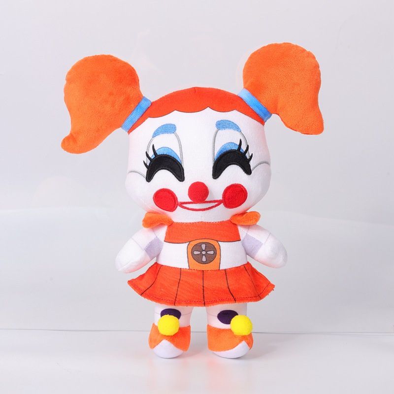 Plush Fnaf Bear Toy Night Game Clown Girl Stuffed Toy By Jili 25cm Short Customizable Plush_voghion.com
