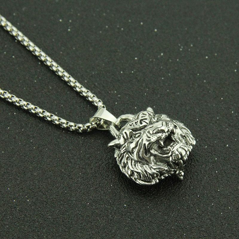 Ciondolo personalizzato a forma di tigre retrò per commemorare i parenti, collana con bottiglia di profumo per animali domestici, apribile_voghion.com