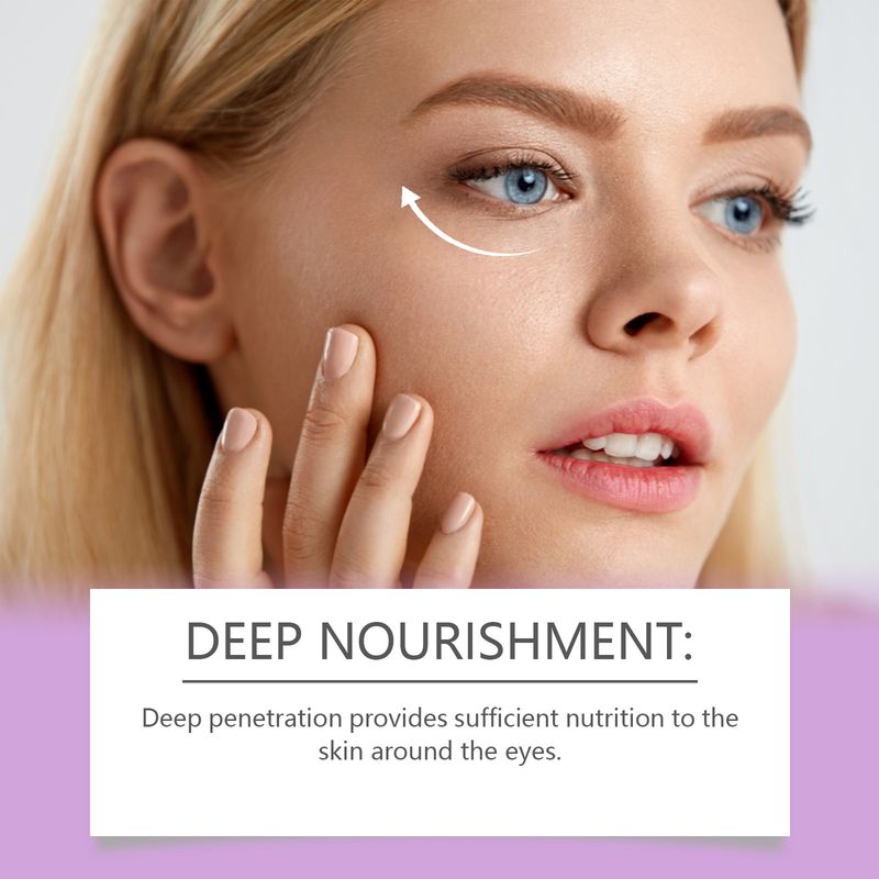 Augencreme, feuchtigkeitsspendend und feuchtigkeitsspendend, sanfte Augenpflege, Massage zarter und glatter Haut, Augencreme_voghion.com