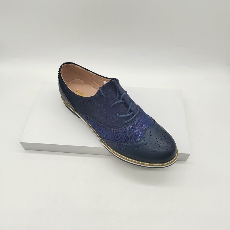 Damenschuhe Damen Schnürschuhe Formelle Schuhe Neuer Stil Lässige Büro Handgemachte Brogue Party Lederschuhe_voghion.com