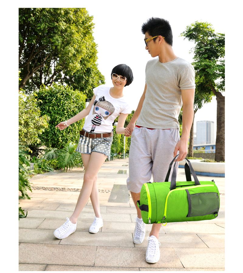 Zaino fitness pieghevole da viaggio impermeabile multifunzionale, borsa sportiva da uomo e da donna, borsa a tracolla diagonale portatile_voghion.com