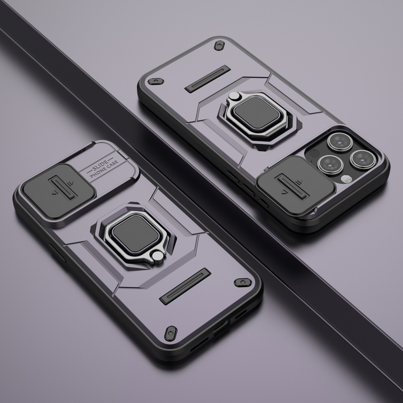 Skydekamera Lens beskyttelsescover til iPhone 15 Pro Max 14 Plus 14 Pro 13 Pro Max Metal Finger Ring Spænde Bilholder_voghion.com