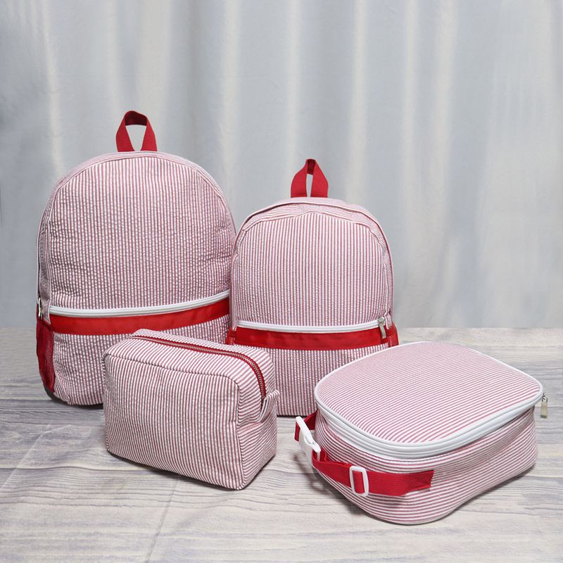 European and American seersucker backpack student schoolbag cross-border independent station Indian wind Mississippi_voghion.com