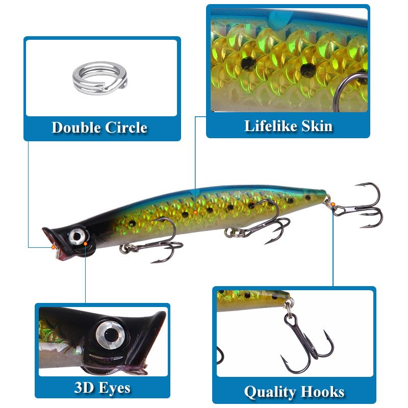 New Wave Climbing Lure Bait Phantom 13g/11cm Floating Water Simulation Fish Bait Bait Sea Fishing Freshwater Fishing Gear_voghion.com