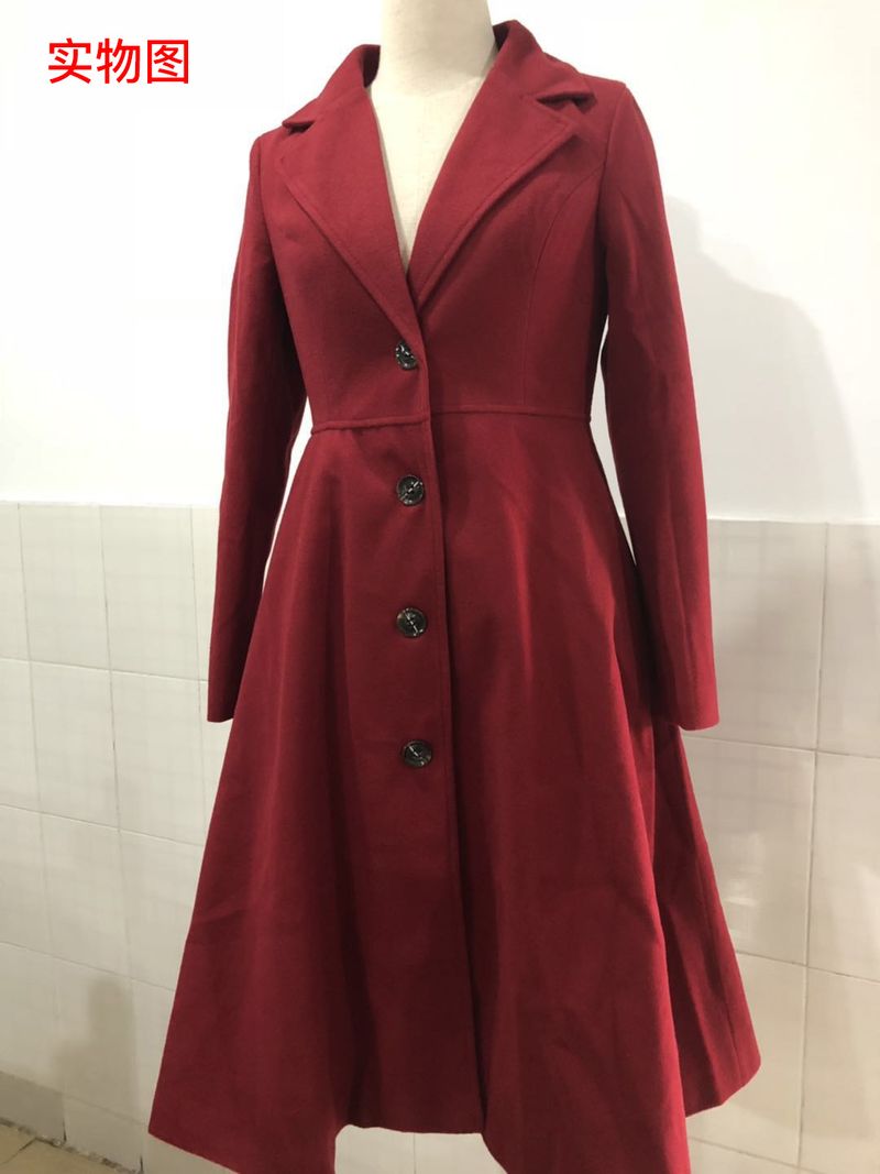 Women's Fashion Foreign Trade 2018 Autumn New Women's European And American Single-Breasted Sleeve Fashion Casual Long Trench_voghion.com
