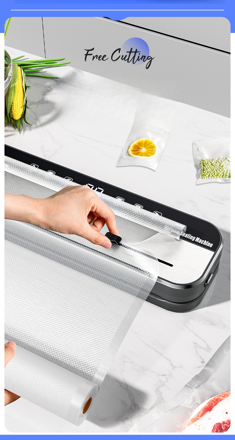 Machine de scellage sous vide entièrement automatique pour la conservation des aliments et des aliments domestiques_voghion.com