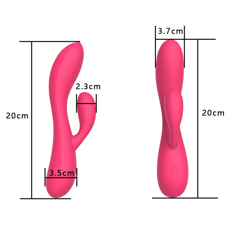 Leistungsstarker G-Punkt-Kaninchenvibrator für weibliche Klitoris, Nippel, Dual-Stimulator, Massagegerät, 2-in-1-Dildo, Sexspielzeug, Shop für Erwachsene_voghion.com