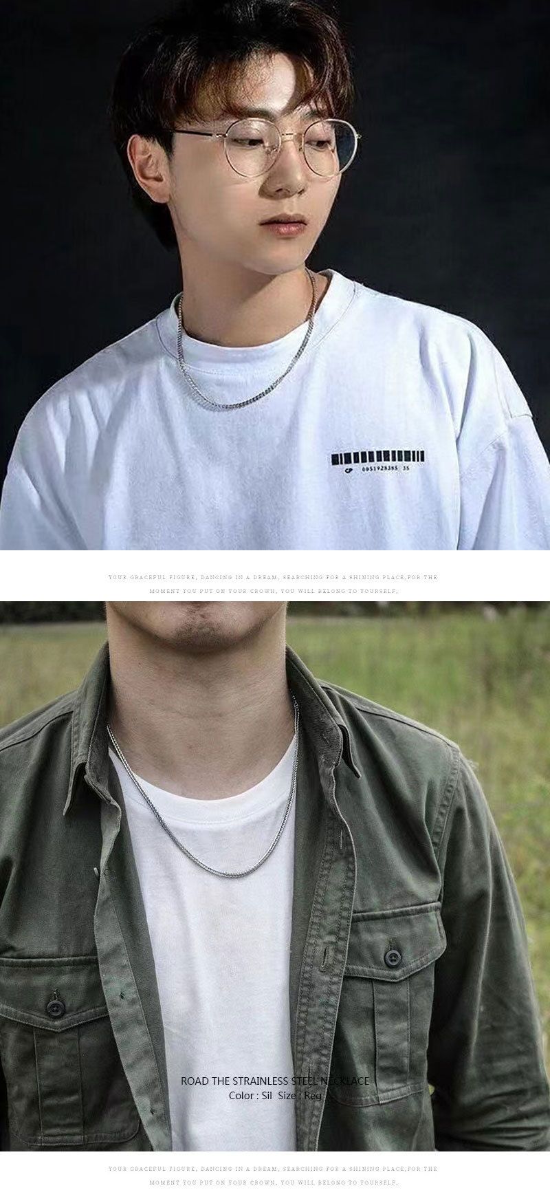 Catena a forma di testa di serpente con personalità alla moda, da uomo, con catena a forma di osso di serpente, da inviare al fidanzato_voghion.com