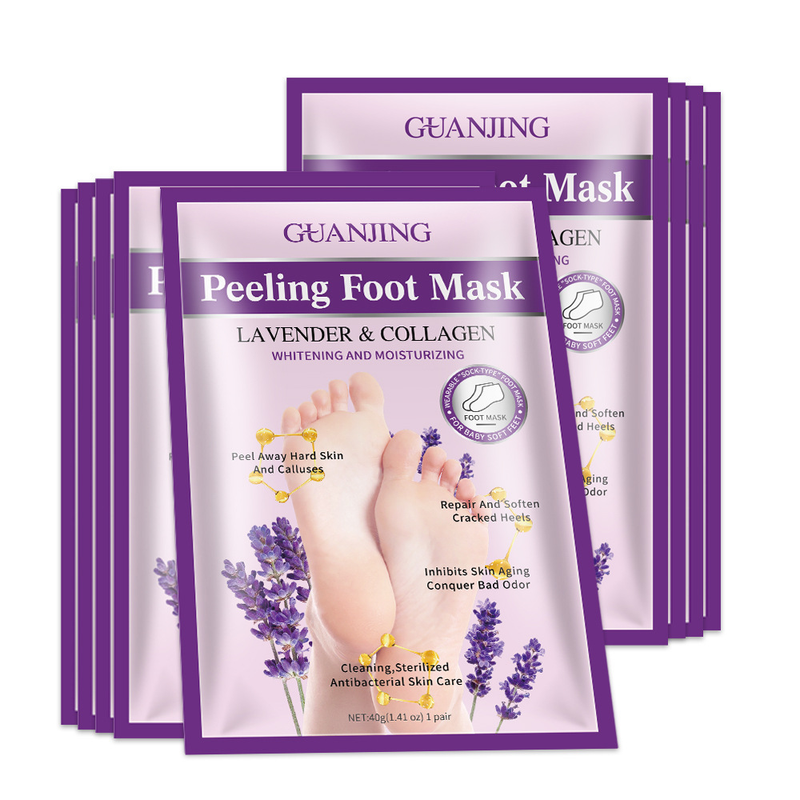 Lavanda per GuanJing, maschera idratante per i piedi e pedicure per rimuovere la pelle morta._voghion.com