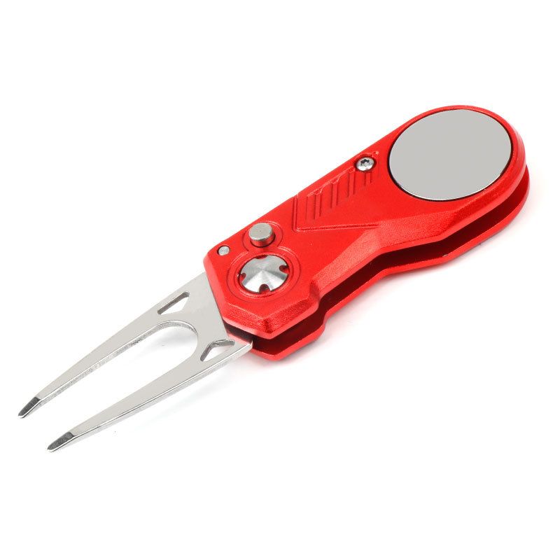 Golf Folding Metal Aluminum Handle Spring Fork Tool Practice Ball Device Gift Accessory_voghion.com