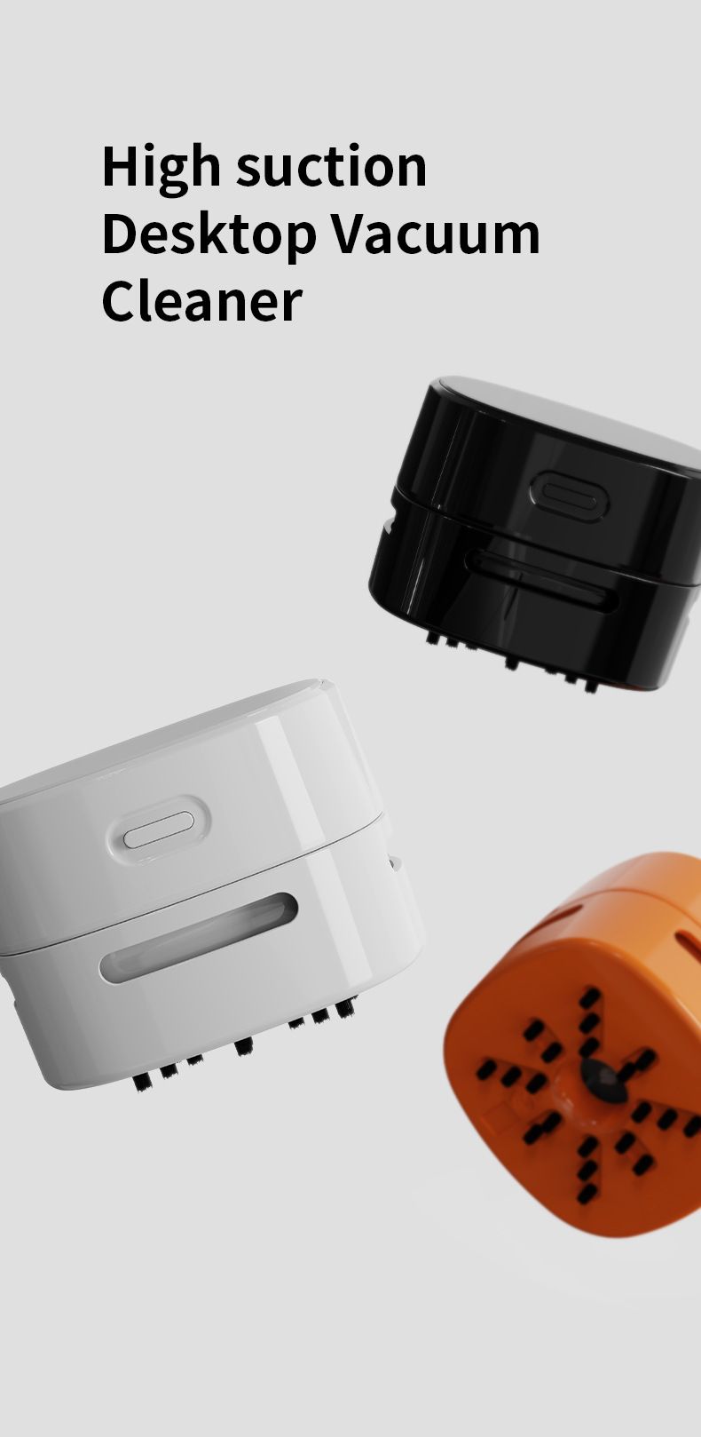 Mini aspirapolvere senza fili - Aspirapolvere portatile da 10 kPa per scrivania, auto, casa (ricaricabile tramite USB, silenzioso 46 dB, 8 colori)_voghion.com