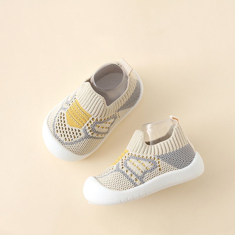 Scarpe per bambini Calzini da pavimento per culla antiscivolo e traspiranti con suola in gomma per bambini Ragazze Ragazzi Scarpe in rete Pantofole con fondo morbido_voghion.com