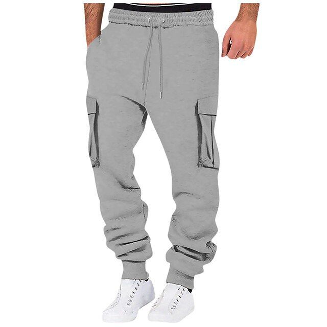 Men’s Retro Casual Pants – Loose Straight Fit, Versatile & Comfortable Sweatpants_voghion.com