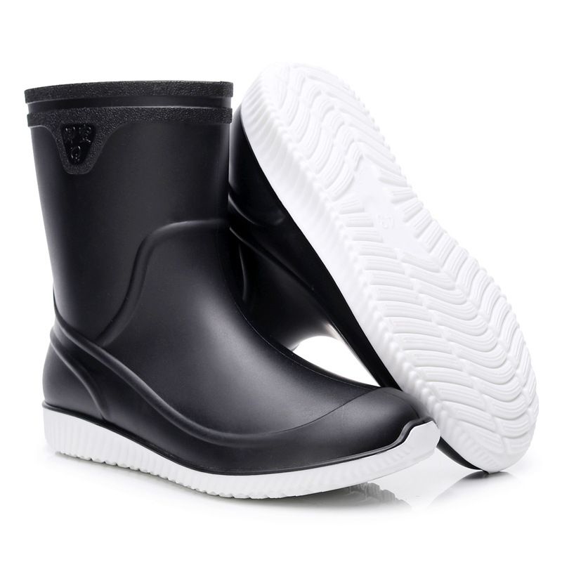 Herren Gummistiefel Wasserdicht Regenstiefel Angeln Galoschs Mann Küchenschuhe Ölbeständige rutschfeste Arbeitsstiefel Schuhe_voghion.com
