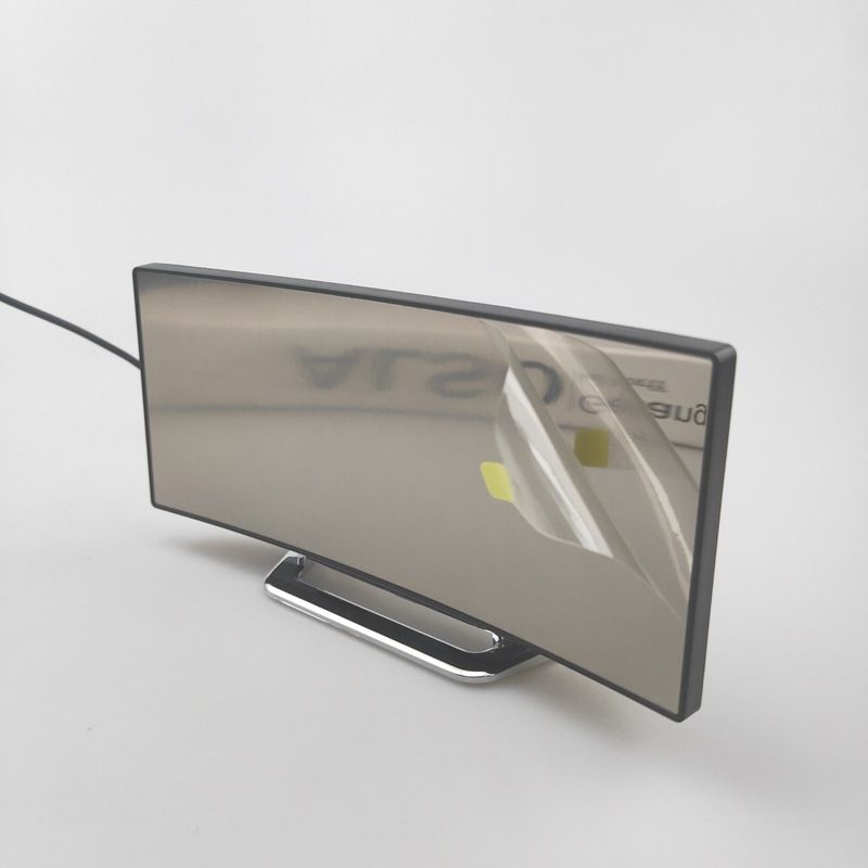 Alarm Clocks Creative Electronic Large Screen Curved LED Electronic Mirror Silent Alarm Clock_voghion.com