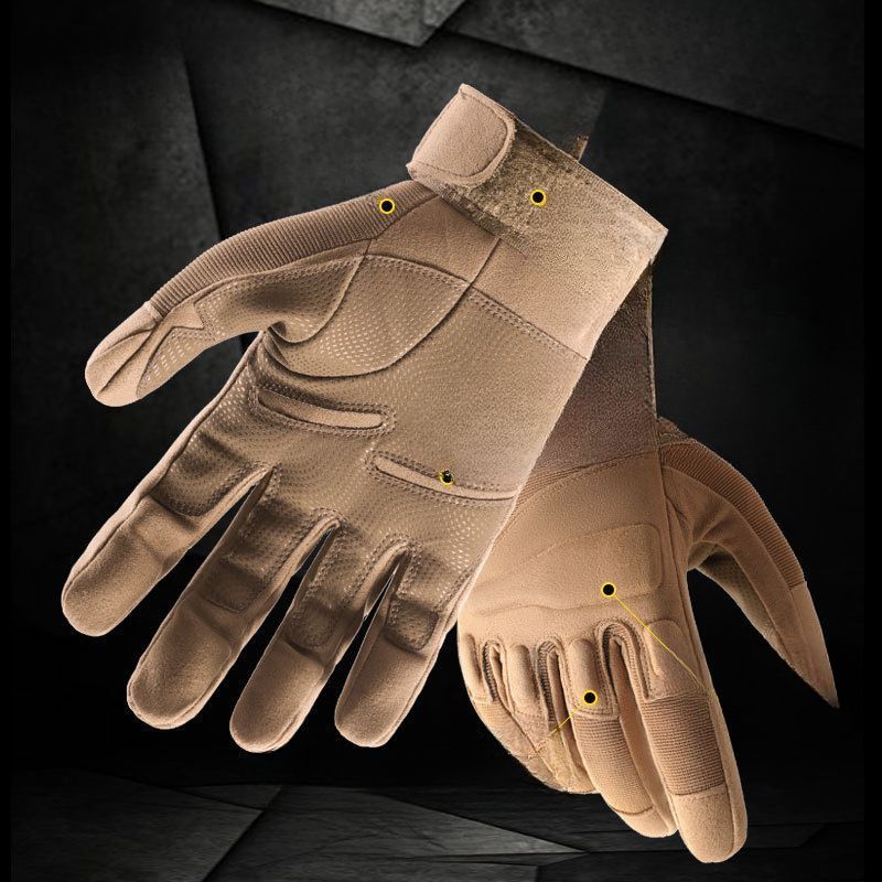 Guantes tácticos de montañismo para hombre, antideslizantes, resistentes al desgaste, de combate Blackhawk, de medio dedo completo, para defensa personal._voghion.com
