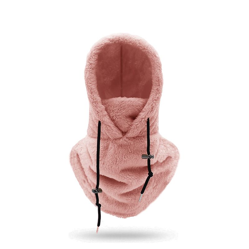 Maschera termica invernale per ciclismo, cappello da sci, scaldacollo artico, antivento, antifreddo, copricapo in pile integrato_voghion.com