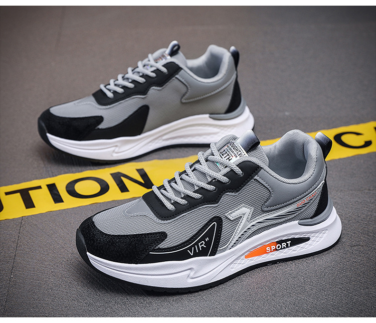 Gli studenti più popolari alla moda dell'autunno e dell'inverno iniziano la scuola National Tide Scarpe da uomo con doppia cucitura in pelle a rete Produttori W_voghion.com