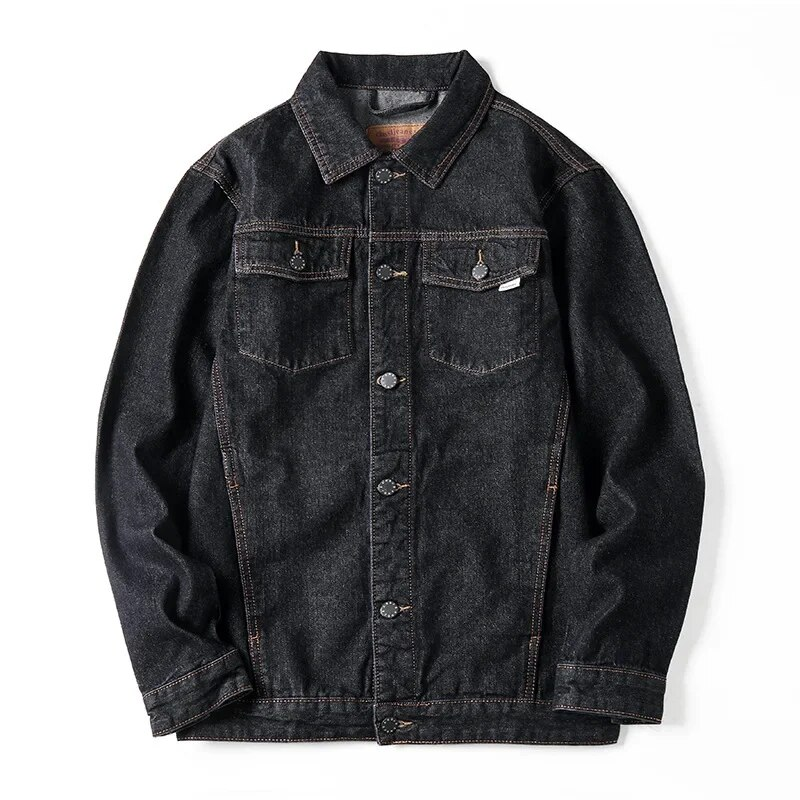 Plus Size 6XL 7XL Spring Autumn Denim Jacket Men Casual Streetwear Single Breasted Washed Denim Coat Male New in Outerwears_voghion.com