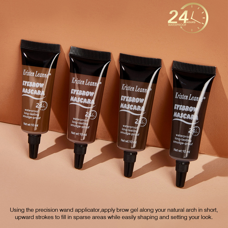 Gel per sopracciglia nero 4 colori marrone, duraturo, impermeabile, ad asciugatura rapida, crema tinta per sopracciglia, liquido per trucco liscio_voghion.com